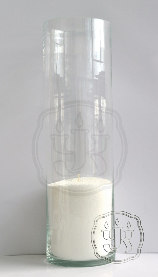 Стеклянная ваза Цилиндр 500*146