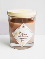 Ароматическая свеча  из соевого воска с эфирным маслом корицы